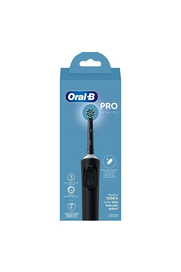 Oral-B D103 Vitality Pro Cross Action Şarjlı Diş Fırçası - Siyah